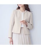 【エニィ スィス/any SiS】のリップルボーダーストレッチ ジャケット ベージュシャンブレー|ID: prp329100004251060 ipo3291000000029503269