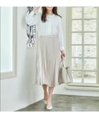 【エニー/ANY】の【洗濯機可/ウエストゴム】2段プリーツスカート ベージュ|ID: prp329100004251077 ipo3291000000034282355