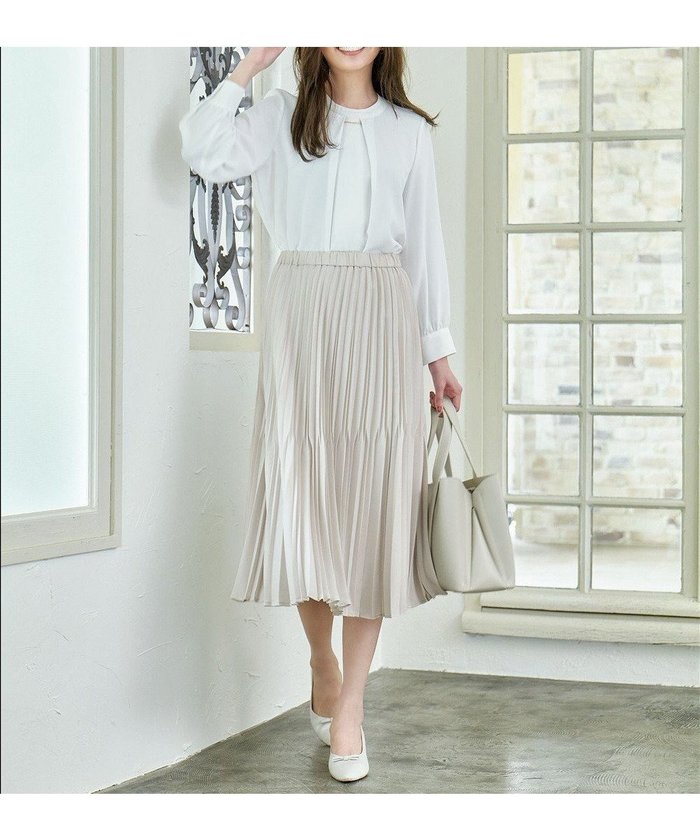 【エニー/ANY】の【ウエストゴム】2段プリーツスカート インテリア・キッズ・メンズ・レディースファッション・服の通販 founy(ファニー) https://founy.com/ ファッション Fashion レディースファッション Fashion for Women スカート Skirts プリーツスカート / 上品フェミニンスタイル Pleated Skirts おすすめ Recommended / Our Picks シンプル Simple, Minimal セットアップ Set-Up, Coordinated Outfit プリーツ Pleats, Pleated 夏 Summer 春 Spring S/S・春夏 SS, Spring/Summer, Warm Season |ID: prp329100004251077 ipo3291000000036287191