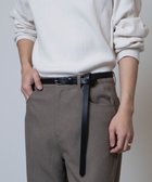 【ウィゴー/WEGO / MEN】のPUナローベルト 人気、トレンドファッション・服の通販 founy(ファニー) ファッション Fashion メンズファッション MEN NEW・新作・新着・新入荷 New Arrivals シンプル Simple スラックス Slacks デニム Denim フェイクレザー Faux Leather ロング Long thumbnail ブラック|ID: prp329100004252164 ipo3291000000029513026