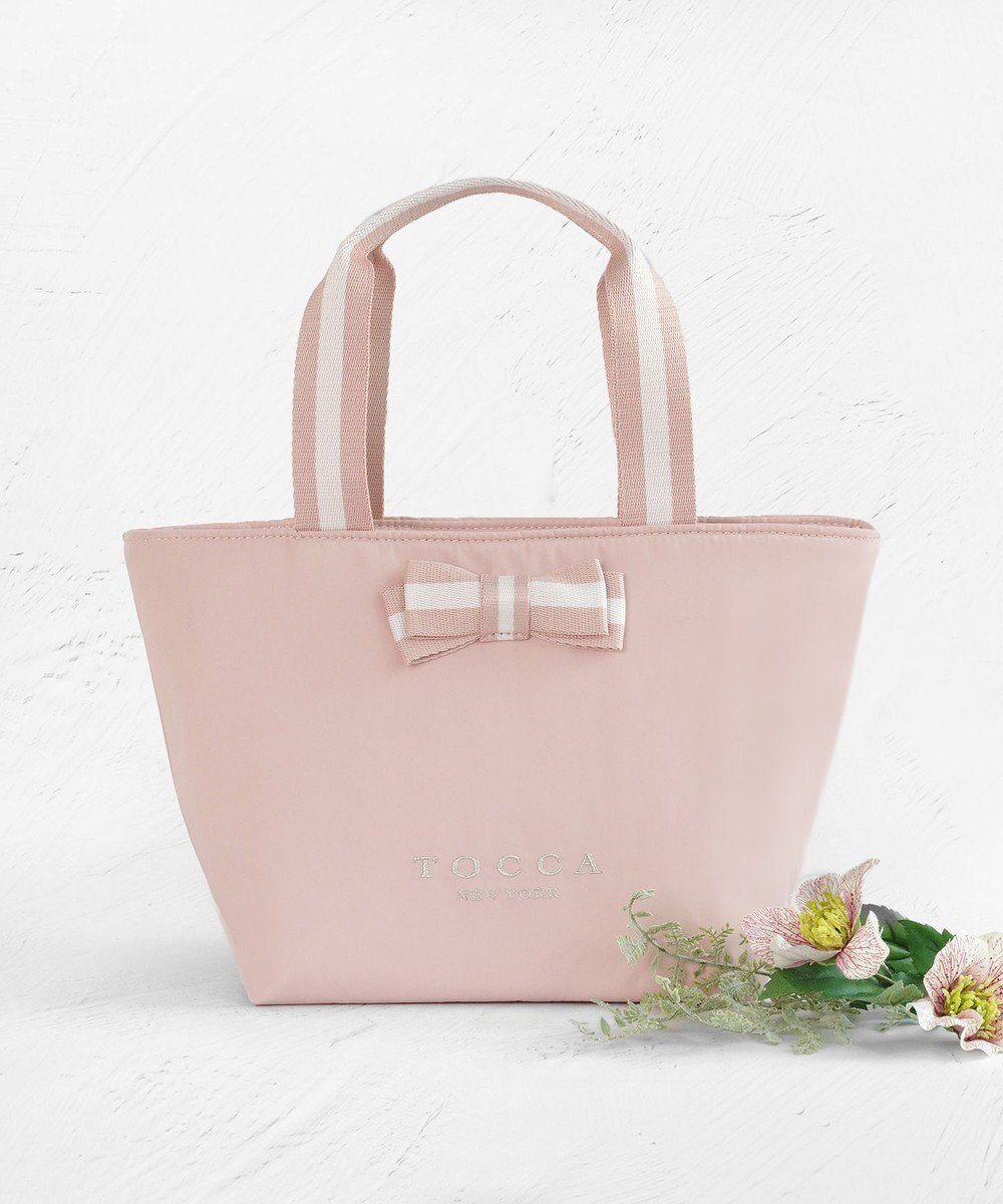 【トッカ/TOCCA】の【WEB限定】BICOLOR RIBBON COOLERBAG クーラーバッグ インテリア・キッズ・メンズ・レディースファッション・服の通販 founy(ファニー) 　ファッション　Fashion　レディースファッション　WOMEN　バッグ　Bag　NEW・新作・新着・新入荷　New Arrivals　2025年　2025　S/S・春夏　Ss・Spring/Summer　夏　Summer　ピンク系|ID: prp329100004252189 ipo3291000000029513121