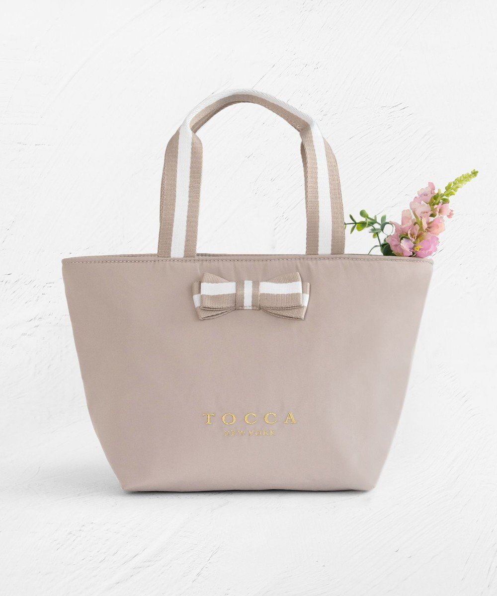 【トッカ/TOCCA】の【WEB限定】BICOLOR RIBBON COOLERBAG クーラーバッグ インテリア・キッズ・メンズ・レディースファッション・服の通販 founy(ファニー) ファッション Fashion レディースファッション Fashion for Women バッグ Bags 2025年 2025 2025春夏・S/S Spring/Summer 2025 SS25 夏 Summer S/S・春夏 SS, Spring/Summer, Warm Season ベージュ系|ID: prp329100004252189 ipo3291000000033182997