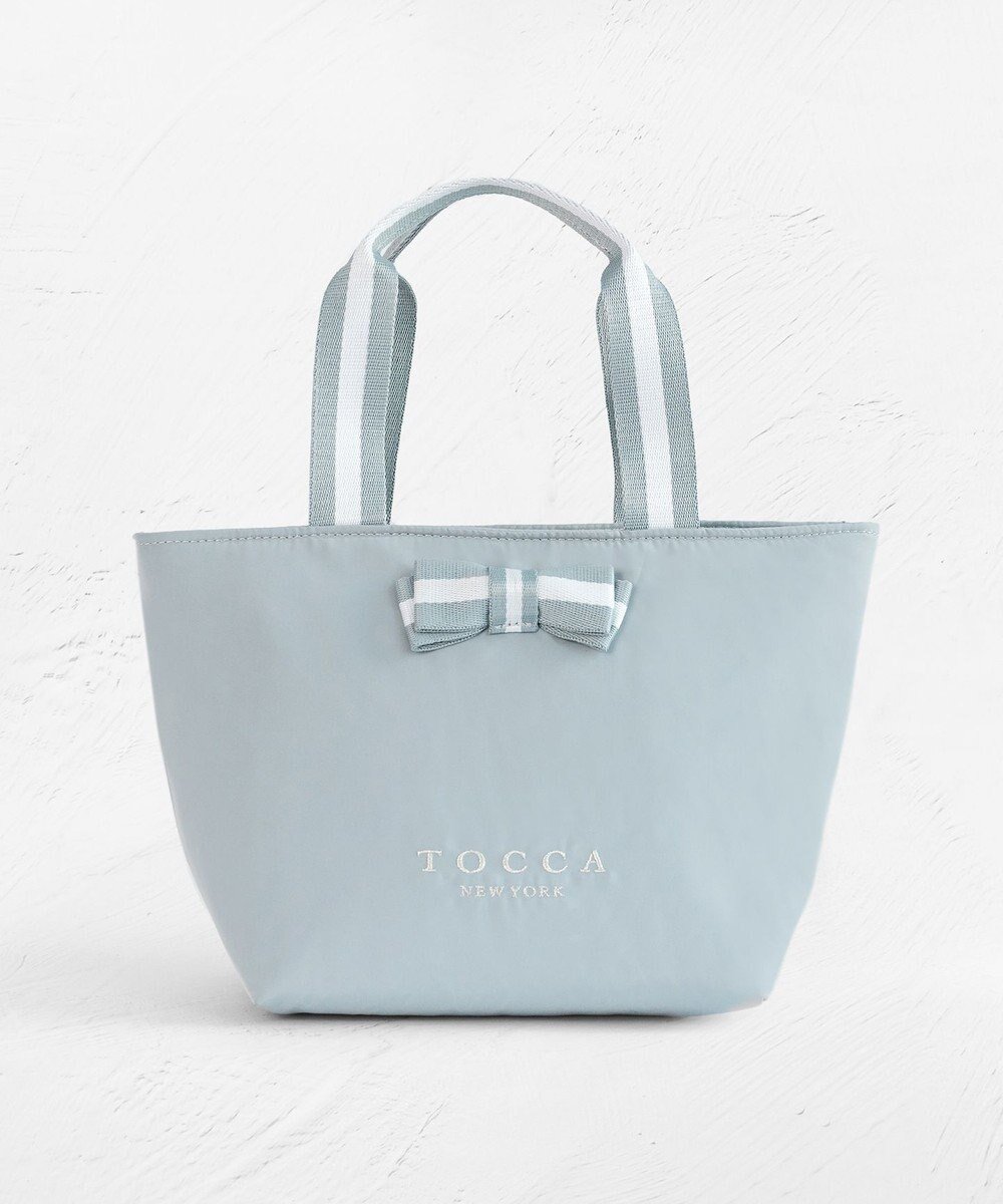 【トッカ/TOCCA】の【WEB限定】BICOLOR RIBBON COOLERBAG クーラーバッグ インテリア・キッズ・メンズ・レディースファッション・服の通販 founy(ファニー) ファッション Fashion レディースファッション Fashion for Women バッグ Bags 2025年 2025 2025春夏・S/S Spring/Summer 2025 SS25 夏 Summer S/S・春夏 SS, Spring/Summer, Warm Season ブルー系|ID: prp329100004252189 ipo3291000000033182998