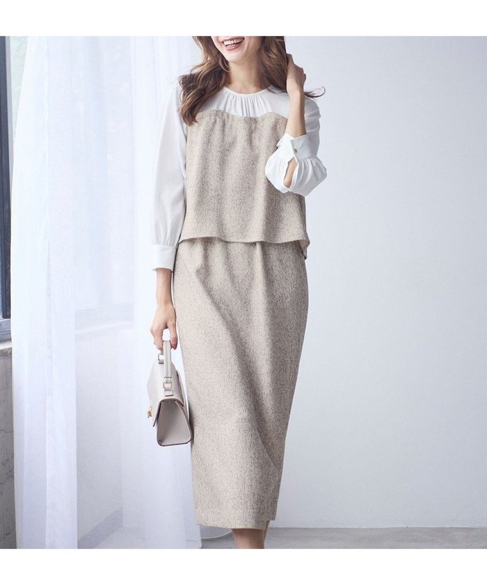 【エニィ スィス/any SiS】の【洗える】ツイードコンビ ワンピース インテリア・キッズ・メンズ・レディースファッション・服の通販 founy(ファニー) https://founy.com/ ファッション Fashion レディースファッション Fashion for Women ワンピース Dresses コンビ Combo, Combination Style ジャケット Jacket, Outerwear ストレート Straight, Straight Cut セットアップ Set-Up, Coordinated Outfit ツイード Twill, Twill Weave ミックス Mix, Mixed Style エレガント 上品 Elegant 夏 Summer 新作・新入荷 New Arrivals / New In 春 Spring S/S・春夏 SS, Spring/Summer, Warm Season 洗える Machine Washable |ID: prp329100004252196 ipo3291000000034282451