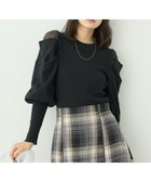 【アースミュージックアンドエコロジー/earth music&ecology】の袖シアードレーププルオーバー 人気、トレンドファッション・服の通販 founy(ファニー) ファッション Fashion レディースファッション WOMEN トップス・カットソー Tops/Tshirt ニット Knit Tops プルオーバー Pullover NEW・新作・新着・新入荷 New Arrivals A/W・秋冬 Aw・Autumn/Winter・Fw・Fall-Winter シアー Sheer ショルダー Shoulder セーター Sweater ドレープ Drape フィット Fit フェミニン Feminine ポケット Pocket thumbnail Black|ID: prp329100004252203 ipo3291000000029513187