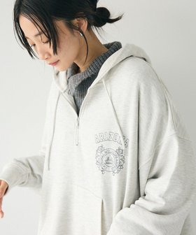 【クラフトスタンダードブティック/CRAFT STANDARD BOUTIQUE】 BIGハーフジップワンポイント刺繍ロゴパーカー人気、トレンドファッション・服の通販 founy(ファニー) ファッション Fashion レディースファッション WOMEN トップス・カットソー Tops/Tshirt パーカ Sweats スウェット Sweat スウェット Sweat スリット Slit パーカー Hoodie ビッグ Big ファブリック Fabric ポケット Pocket A/W・秋冬 Aw・Autumn/Winter・Fw・Fall-Winter NEW・新作・新着・新入荷 New Arrivals おすすめ Recommend 2024年 2024 2024-2025秋冬・A/W Aw/Autumn/Winter/Fw/Fall/2024-2025 |ID:prp329100004252209