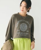 【クラフトスタンダードブティック/CRAFT STANDARD BOUTIQUE】のカレッジプリントショートプルオーバー Khaki|ID: prp329100004252214 ipo3291000000029513236