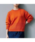 【自由区/JIYU-KU】の【カタログ掲載・洗える】コットンポリミドルゲージ ニット オレンジ|ID: prp329100004254070 ipo3291000000031732223