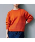 【自由区/JIYU-KU】の【カタログ掲載・洗える】コットンポリミドルゲージ ニット オレンジ|ID: prp329100004254070 ipo3291000000033488412