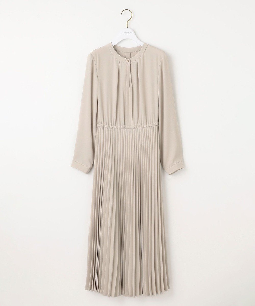【エニィ スィス/any SiS】の【洗える】ノーブルプリーツ ワンピース 人気、トレンドファッション・服の通販 founy(ファニー) 　ファッション　Fashion　レディースファッション　Ladies' Fashion Online　ワンピース　Dress　春　Spring　洗える　Washable　ジャケット　Jacket　スタンド　Stand　フロント　Front　プリーツ　Pleats　S/S・春夏　Ss・Spring/Summer　夏　Summer　エレガント 上品　Elegant　セレモニー　Ceremony　NEW・新作・新着・新入荷　New Arrivals　 other-1|ID: prp329100004255696 ipo3291000000032576014