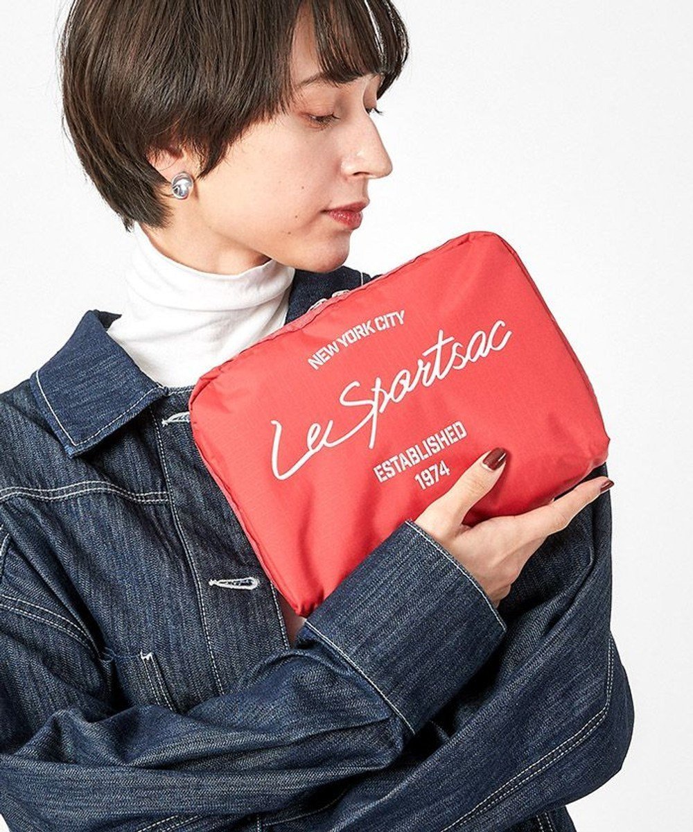 【レスポートサック/LeSportsac】のEXTRA LARGE RECTANGULAR COSMETIC/ロージーレッドスクリプトコスメティック 人気、トレンドファッション・服の通販 founy(ファニー) 　ファッション　Fashion　レディースファッション　WOMEN　財布　Wallets　ポーチ　Pouches　コレクション　Collection　財布　Wallet　ダブル　Double　トラベル　Travel　手帳　Pocket Book　プリント　Print　ポケット　Pocket　ポーチ　Pouch　NEW・新作・新着・新入荷　New Arrivals　おすすめ　Recommend　旅行　Travel　ギフト プレゼント　Gift Present　 other-1|ID: prp329100004255719 ipo3291000000029556355