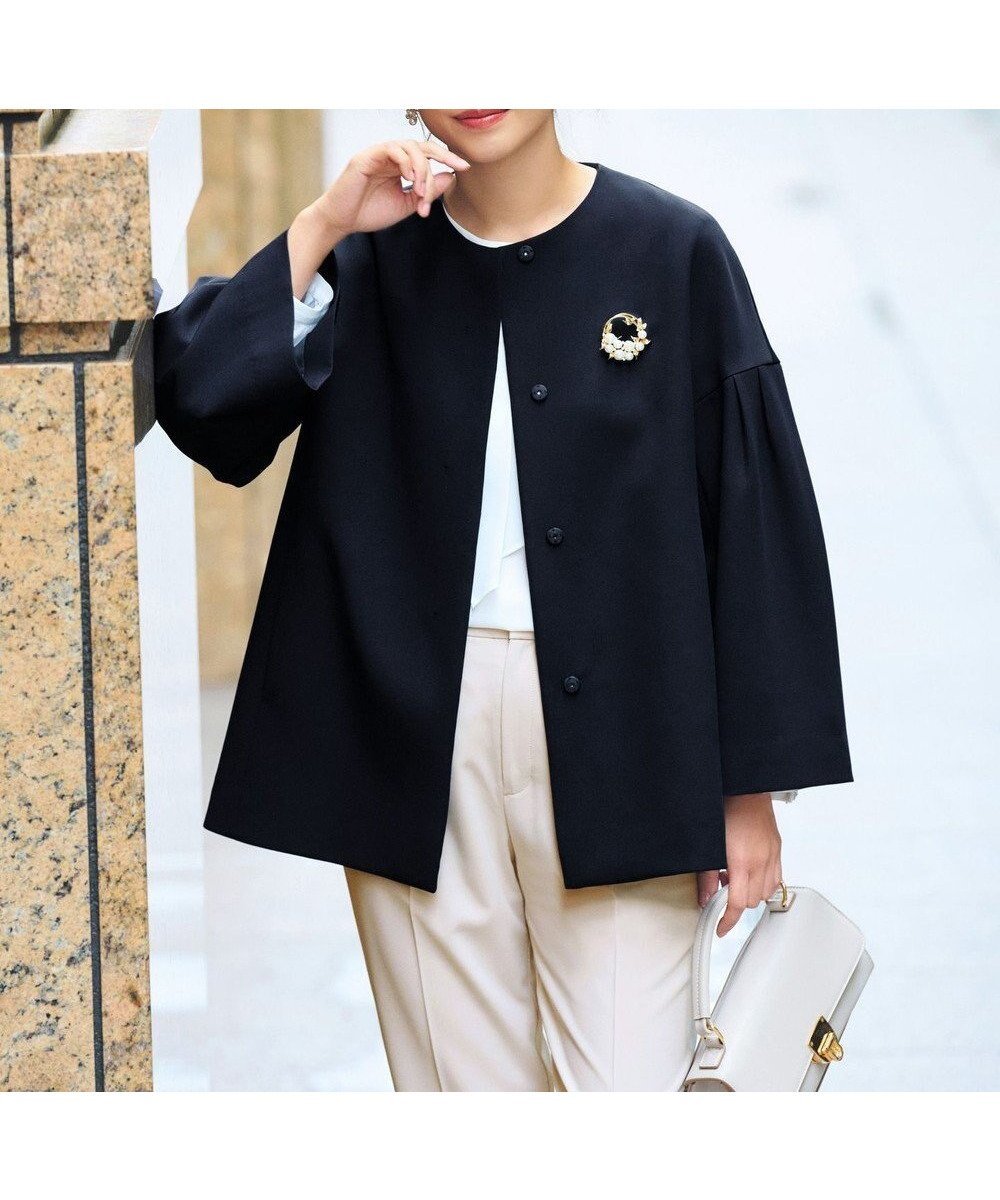 【エニィ スィス/any SiS】の【UVカット】セレモニードルマン ジャコット 人気、トレンドファッション・服の通販 founy(ファニー) 　ファッション　Fashion　レディースファッション　WOMEN　アウター　Coat Outerwear　コート　Coats　ジャケット　Jackets　インナー　Inner　春　Spring　ジャケット　Jacket　ストレッチ　Stretch　ミドル　Middle　S/S・春夏　Ss・Spring/Summer　夏　Summer　エレガント 上品　Elegant　NEW・新作・新着・新入荷　New Arrivals　 other-1|ID: prp329100004260129 ipo3291000000031962443