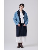 【リポトレンタアンニ/Ripo trenta anni】の2FABRIC CHESTER CT ファブリックチェスターコート 人気、トレンドファッション・服の通販 founy(ファニー) ファッション Fashion レディースファッション WOMEN アウター Coat Outerwear コート Coats ジャケット Jackets チェスターコート Top Coat ショルダー Shoulder ジャケット Jacket チェスターコート Chester Coat デニム Denim ドロップ Drop バランス Balance ミックス Mix ルーズ Loose A/W・秋冬 Aw・Autumn/Winter・Fw・Fall-Winter thumbnail NAVY|ID: prp329100004260162 ipo3291000000029599823