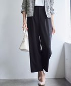 【エニィ スィス/any SiS】の【セットアップ対応】セレモニーダブルクロス ワイドパンツ ブラック|ID: prp329100004260163 ipo3291000000032416336