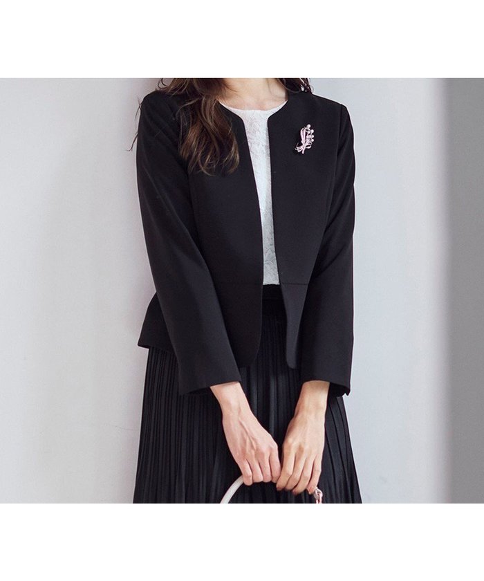 【エニィ スィス/any SiS】の【洗える】セレモニーダブルクロス クルーカラー ジャケット インテリア・キッズ・メンズ・レディースファッション・服の通販 founy(ファニー) https://founy.com/ ファッション Fashion レディースファッション Ladies' Fashion Online アウター Coat Outerwear ジャケット Jackets ノーカラージャケット No Collar Leather Jackets オケージョン Occasion 洗える Washable ジャケット Jacket ストレッチ Stretch スリット Slit セットアップ Set Up ダブル Double 定番 Standard 人気 Popularity フェミニン Feminine ボレロ Bolero ワイド Wide A/W・秋冬 Aw・Autumn/Winter・Fw・Fall-Winter S/S・春夏 Ss・Spring/Summer 再入荷 Restock/Back In Stock/Re Arrival 夏 Summer エレガント 上品 Elegant NEW・新作・新着・新入荷 New Arrivals |ID: prp329100004260200 ipo3291000000032640502