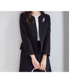 【エニィ スィス/any SiS】の【洗える】セレモニーダブルクロス クルーカラー ジャケット ブラック|ID: prp329100004260200 ipo3291000000032640504