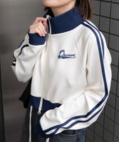 【ウィゴー/WEGO】のロゴプリントトラックジャケット 人気、トレンドファッション・服の通販 founy(ファニー) ファッション Fashion レディースファッション WOMEN アウター Coat Outerwear ジャケット Jackets ブルゾン Blouson/Jackets 秋 Autumn/Fall カーゴパンツ Cargo Pants コンパクト Compact ショート Short シンプル Simple ジップ Zip ジャケット Jacket スポーティ Sporty スマホ Smartphone デニム Denim トレンド Trend 長袖 Long Sleeve ハイネック High Neck バランス Balance ビッグ Big ブルゾン Blouson ボトム Bottom 羽織 Haori ワンポイント One Point 冬 Winter A/W・秋冬 Aw・Autumn/Winter・Fw・Fall-Winter NEW・新作・新着・新入荷 New Arrivals おすすめ Recommend |ID:prp329100004260337