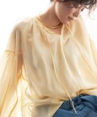 【アンフィーロ 自由区/UNFILO】のシアーギャザーブラウス 人気、トレンドファッション・服の通販 founy(ファニー) ファッション Fashion レディースファッション Fashion for Women トップス・カットソー Cut & Sew Tops シャツ・ブラウス・オフィスカジュアル Elegant Blouses & Button-Ups ウォッシャブル Machine Washable ギャザー Gathered, Ruffled シアー Sheer, See-Through スキッパー Skipper, Open Collar トレンド Trend, Trending Now エレガント 上品 Elegant 夏 Summer 春 Spring S/S・春夏 SS, Spring/Summer, Warm Season 洗える Machine Washable thumbnail ライトイエロー|ID: prp329100004265412 ipo3291000000033347923