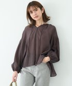 【アンフィーロ 自由区/UNFILO】のシアーギャザーブラウス 人気、トレンドファッション・服の通販 founy(ファニー) ファッション Fashion レディースファッション Fashion for Women トップス・カットソー Cut & Sew Tops シャツ・ブラウス・オフィスカジュアル Elegant Blouses & Button-Ups ウォッシャブル Machine Washable ギャザー Gathered, Ruffled シアー Sheer, See-Through スキッパー Skipper, Open Collar トレンド Trend, Trending Now エレガント 上品 Elegant 夏 Summer 春 Spring S/S・春夏 SS, Spring/Summer, Warm Season 洗える Machine Washable thumbnail ダークブラウン|ID: prp329100004265412 ipo3291000000033347925