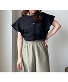 【アンフィーロ 自由区/UNFILO】の【吸水速乾/ストレッチ】フレアスリーブ Tシャツ ブラック|ID: prp329100004265454 ipo3291000000031875910