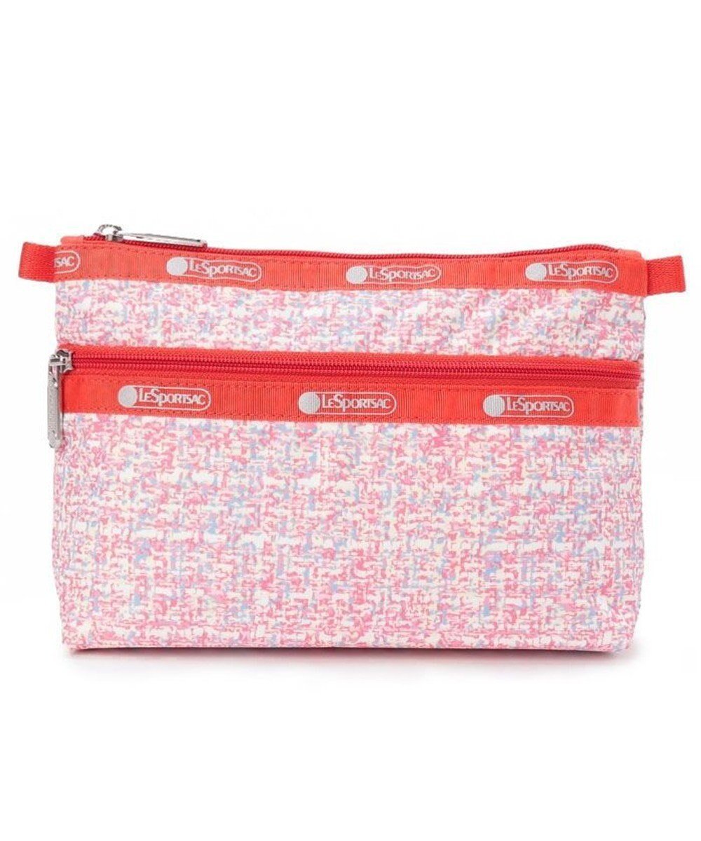 【レスポートサック/LeSportsac】のCOSMETIC CLUTCH/ウィーヴピンク 人気、トレンドファッション・服の通販 founy(ファニー) 　ファッション　Fashion　レディースファッション　WOMEN　バッグ　Bag　財布　Wallets　ポーチ　Pouches　おすすめ　Recommend　イエロー　Yellow　シルバー　Silver　ジップ　Zip　ツイード　Tweed　プリント　Print　ポケット　Pocket　ポーチ　Pouch　旅行　Travel　財布　Wallet　 other-1|ID: prp329100004265491 ipo3291000000029657168