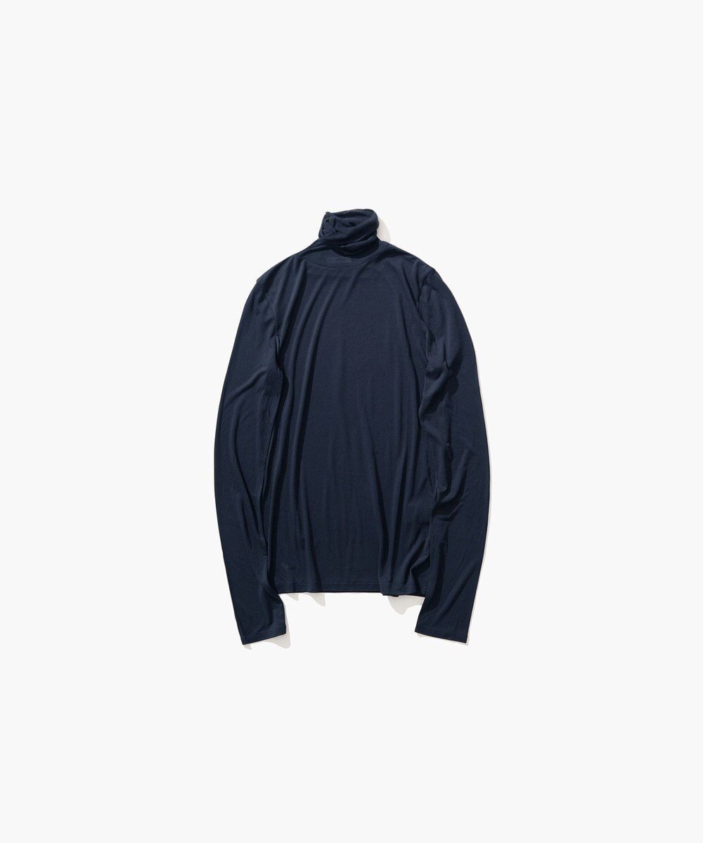 【エイトン/ATON】のMODAL SILK JERSEY タートルネックプルオーバー インテリア・キッズ・メンズ・レディースファッション・服の通販 founy(ファニー) 　ファッション　Fashion　レディースファッション　WOMEN　トップス・カットソー　Tops/Tshirt　シャツ/ブラウス　Shirts/Blouses　ロング / Tシャツ　T-Shirts　プルオーバー　Pullover　カットソー　Cut and Sewn　タートルネック　Turtleneck　A/W・秋冬　Aw・Autumn/Winter・Fw・Fall-Winter　S/S・春夏　Ss・Spring/Summer　カットソー　Cut And Sew　シルク　Silk　タートルネック　Turtleneck　レギュラー　Regular　夏　Summer　NAVY|ID: prp329100004265661 ipo3291000000029657785