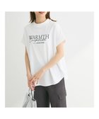 【グリーンパークス/Green Parks】のフレンチスリーブ筆記体刺繍ロゴプルオーバー White|ID: prp329100004265699 ipo3291000000031975911