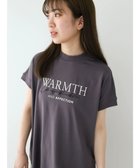 【グリーンパークス/Green Parks】のフレンチスリーブ筆記体刺繍ロゴプルオーバー Charcoal Gray|ID: prp329100004265699 ipo3291000000031975912