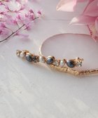 【ティアクラッセ/Tiaclasse】のストーン+パール ワンロウバレッタ ブルー|ID: prp329100004265794 ipo3291000000035773913