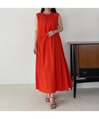【アンフィーロ 自由区/UNFILO】の【洗える】ワッシャ―ティア―ドワンピース オレンジ|ID: prp329100004265804 ipo3291000000031916508