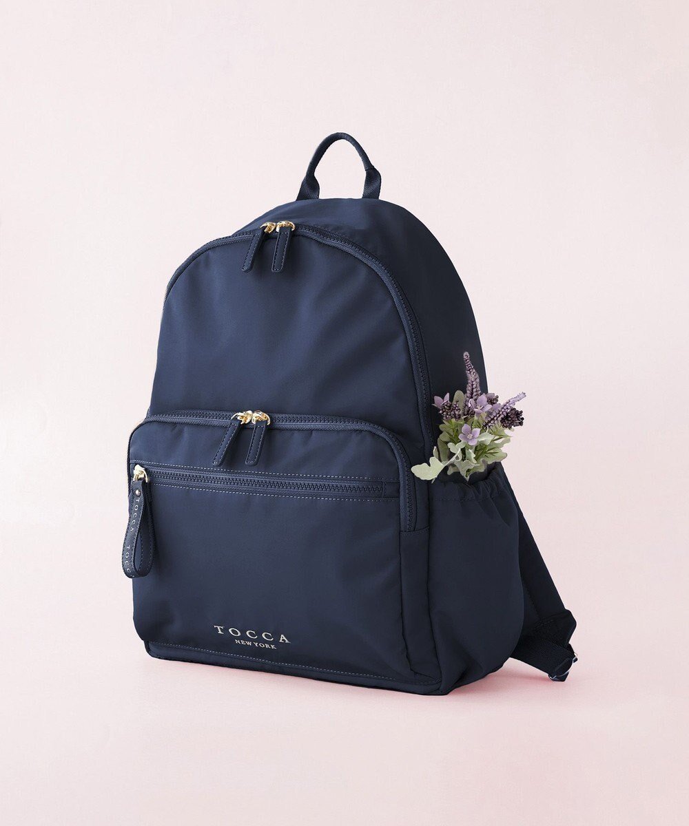 【トッカ/TOCCA】の【A4サイズ収納可・WEB&一部店舗限定】CAROVANA BACKPACK 10ポケットバックパック インテリア・キッズ・メンズ・レディースファッション・服の通販 founy(ファニー) 　ファッション　Fashion　レディースファッション　Fashion for Women　バッグ　Bags　イタリア　Italy　クッション　Cushion, Throw Pillow　クラウン　Crown, Royal Motif　軽量　Lightweight, Ultra Light　シューズ　Shoes, Footwear　シンプル　Simple, Minimal　ジップ　Zip, Zipper　スポーツ　Sports, Activewear　財布　Wallet, Purse　トラベル　Travel, Travel Gear　フォルム　Silhouette, Form　ポケット　Pocket, Pocket Detail　メッシュ　Mesh, Net Fabric　リュクス　Luxury, Elegant, High-End, Chic　リュック　Backpack, Rucksack　おすすめ　Recommended / Our Picks　旅行　Travel　ビジネス 仕事 通勤　Business / Work / Commuting　[新色]ネイビー系|ID: prp329100004265805 ipo3291000000031452659