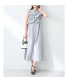 【アースミュージックアンドエコロジー/earth music&ecology】のSET2点シャーリングビスチェ×シャツワンピース Stripe Light Gray|ID: prp329100004265808 ipo3291000000029658405