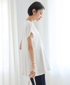 【アンフィーロ 自由区/UNFILO】の【接触冷感/ストレッチ/シワになりにくい】BEAUTY FORM ペプラムTシャツ ホワイト|ID: prp329100004265813 ipo3291000000031966439