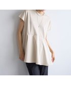 【アンフィーロ 自由区/UNFILO】の【接触冷感/ストレッチ/シワになりにくい】BEAUTY FORM ペプラムTシャツ グレージュ|ID: prp329100004265813 ipo3291000000031966445
