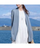 【ティアクラッセ/Tiaclasse】の【新色追加・UVケア・接触冷感】ロングトッパーカーディガン サックス|ID: prp329100004265814 ipo3291000000031113083