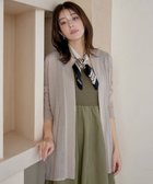 【ティアクラッセ/Tiaclasse】の【新色追加・UVケア・接触冷感】ロングトッパーカーディガン ベージュ|ID: prp329100004265814 ipo3291000000031113091