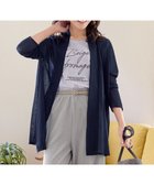 【ティアクラッセ/Tiaclasse】の【新色追加・UVケア・接触冷感】ロングトッパーカーディガン ネイビー|ID: prp329100004265814 ipo3291000000035573520