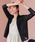 【ティアクラッセ/Tiaclasse】の【小倉優子さん着用・UVケア・接触冷感】ショートトッパーカーディガン ブラック|ID: prp329100004265815 ipo3291000000031113141