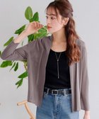 【ティアクラッセ/Tiaclasse】の【おのののかさん着用】【小倉優子さん着用】ショートトッパーカーディガン モカ|ID: prp329100004265815 ipo3291000000035604382