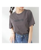 【アースミュージックアンドエコロジー/earth music&ecology】のロゴソリッドミニマルTシャツ Charcoal Gray|ID: prp329100004265837 ipo3291000000029658538