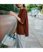 【アンフィーロ 自由区/UNFILO】の【洗える/UVケア/接触冷感】スゴ機能 ハーフスリーブニットT [NEW]ボルドー|ID: prp329100004265897 ipo3291000000032578655