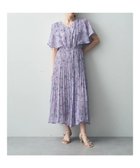 【イェッカ ヴェッカ/YECCA VECCA】のラインフラワー柄プリーツワンピース Lavender|ID: prp329100004265982 ipo3291000000029659029