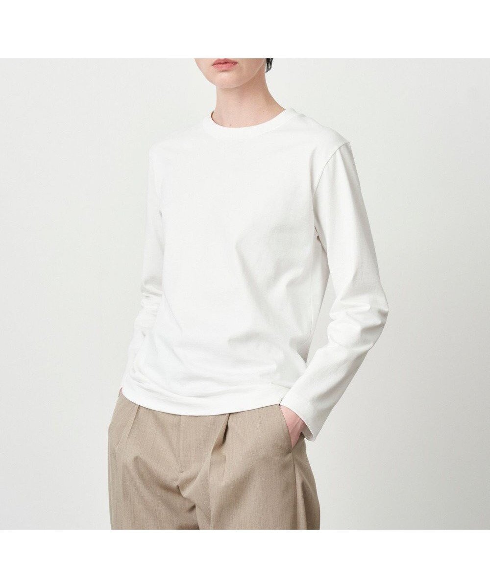 【エイトン/ATON】の12/- AIR SPINNING L/S Tシャツ 人気、トレンドファッション・服の通販 founy(ファニー) 　ファッション　Fashion　レディースファッション　WOMEN　トップス・カットソー　Tops/Tshirt　シャツ/ブラウス　Shirts/Blouses　ロング / Tシャツ　T-Shirts　カットソー　Cut and Sewn　A/W・秋冬　Aw・Autumn/Winter・Fw・Fall-Winter　S/S・春夏　Ss・Spring/Summer　インナー　Inner　カットソー　Cut And Sew　スタンダード　Standard　レギュラー　Regular　夏　Summer　定番　Standard　長袖　Long Sleeve　 other-1|ID: prp329100004266164 ipo3291000000029659737