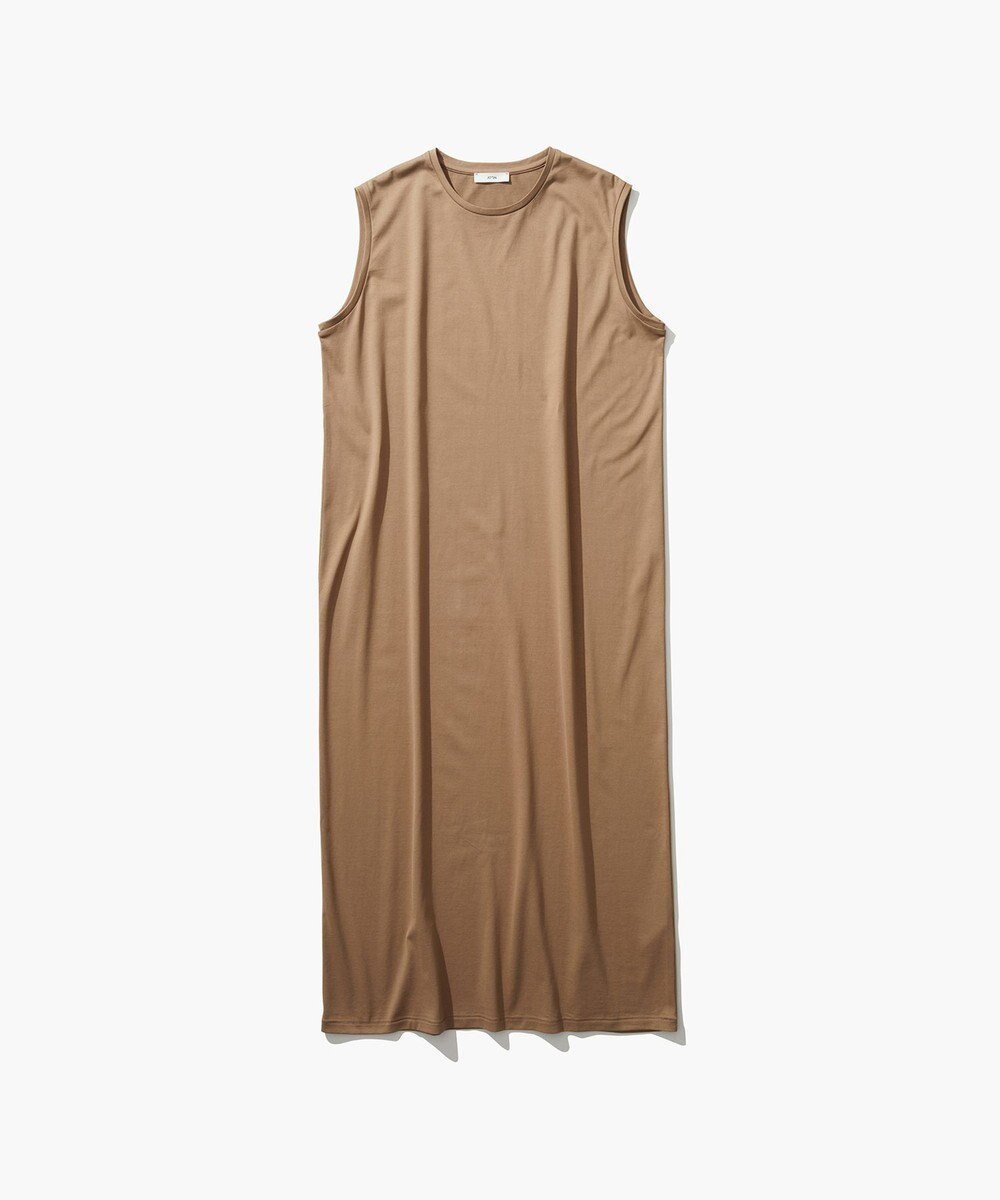 【エイトン/ATON】のSUVIN 60/2 タンクトップドレス インテリア・キッズ・メンズ・レディースファッション・服の通販 founy(ファニー) 　ファッション　Fashion　レディースファッション　WOMEN　ワンピース　Dress　ドレス　Party Dresses　インド　India　ジャージー　Jersey　ストレート　Straight　タンク　Tank　ドレス　Dress　マキシ　Maxi　夏　Summer　S/S・春夏　Ss・Spring/Summer　A/W・秋冬　Aw・Autumn/Winter・Fw・Fall-Winter　CAMEL|ID: prp329100004266221 ipo3291000000031655879