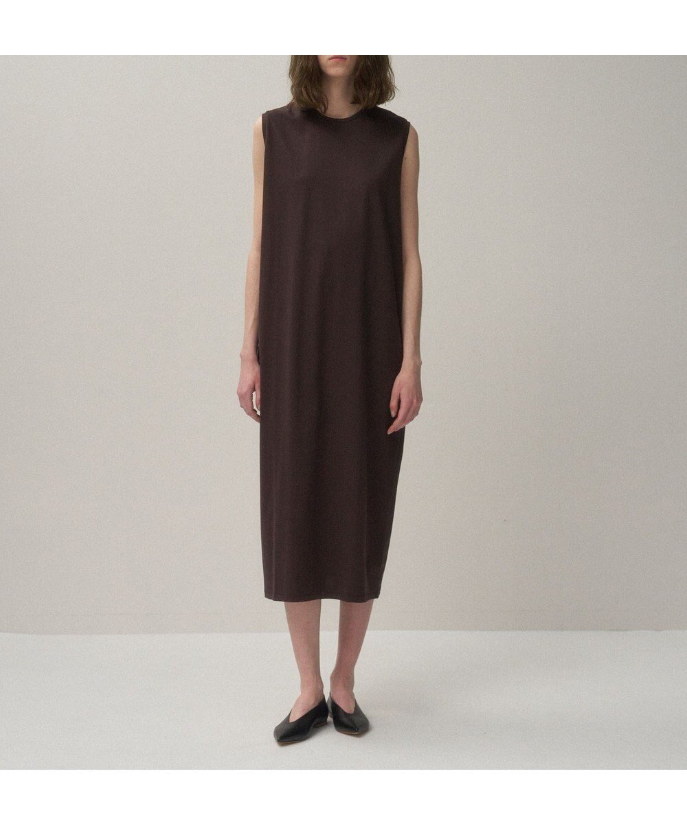 【エイトン/ATON】のSUVIN 60/2 ノースリーブドレス インテリア・キッズ・メンズ・レディースファッション・服の通販 founy(ファニー) 　ファッション　Fashion　レディースファッション　Fashion for Women　ワンピース　Dresses　フォーマル・パーティードレス・結婚式用ドレス　Elegant & Casual Dresses　アクセサリー　Fashion Accessories　インド　Indian Textile　ストレート　Straight, Straight Cut　ドレス　Dress, One-Piece　ノースリーブ　Sleeveless, No-Sleeve　マキシ　Maxi, Full Length　エレガント 上品　Elegant　夏　Summer　S/S・春夏　SS, Spring/Summer, Warm Season　A/W・秋冬　Autumn/Winter　BURGUNDY|ID: prp329100004266221 ipo3291000000032510679
