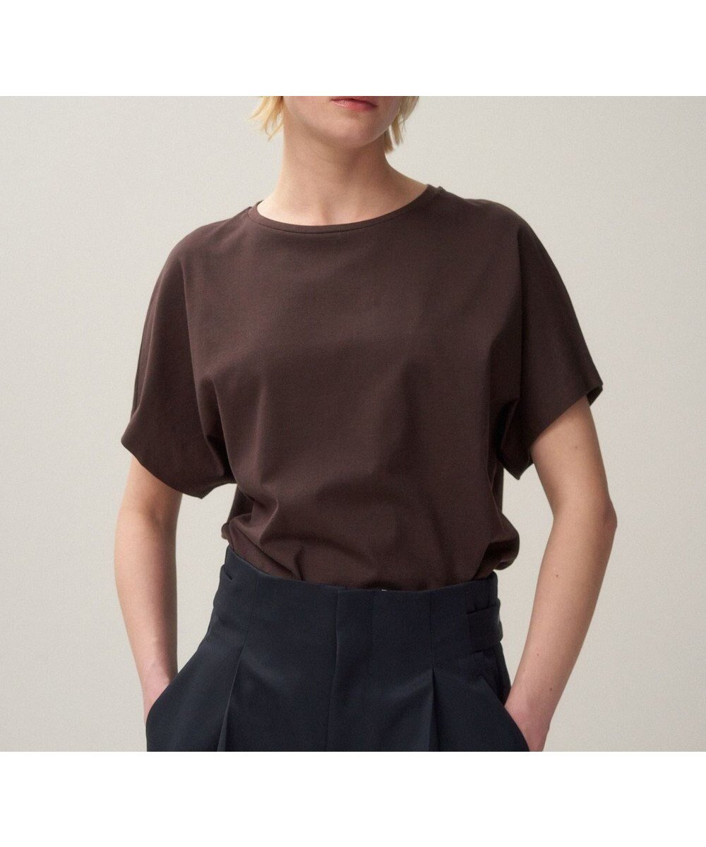 【エイトン/ATON】のSUVIN 60/2 キャップスリーブプルオーバー インテリア・キッズ・メンズ・レディースファッション・服の通販 founy(ファニー) 　ファッション　Fashion　レディースファッション　Fashion for Women　トップス・カットソー　Cut & Sew Tops　シャツ・ブラウス・オフィスカジュアル　Elegant Blouses & Button-Ups　ロングTシャツ・Tシャツ　Longline T-Shirts & Tees　カジュアルプルオーバー・ニットトップス　Pullovers & Knit Tops / Casual Pullovers　カットソー・ベーシックTシャツ　Cut-and-Sewn Tops / Stretch Tees & Basics　インド　Indian Textile　カットソー　Cut and Sewn Top　キャップ　Cap, Baseball Cap　スリーブ　Sleeve, Long Sleeve / Short Sleeve　夏　Summer　S/S・春夏　SS, Spring/Summer, Warm Season　A/W・秋冬　Autumn/Winter　BURGUNDY|ID: prp329100004266222 ipo3291000000032388653