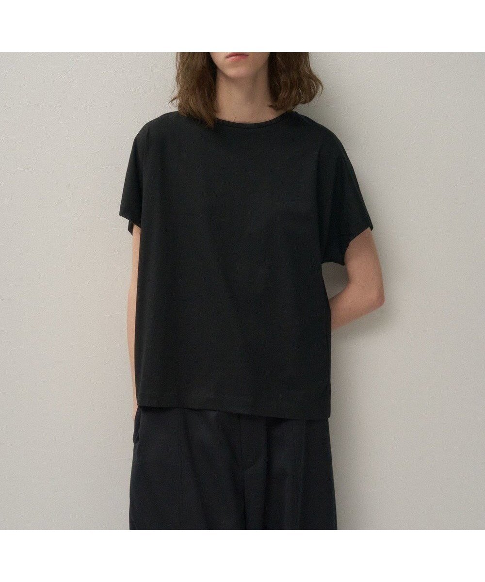 【エイトン/ATON】のSUVIN 60/2 キャップスリーブプルオーバー インテリア・キッズ・メンズ・レディースファッション・服の通販 founy(ファニー) 　ファッション　Fashion　レディースファッション　Fashion for Women　トップス・カットソー　Cut & Sew Tops　シャツ・ブラウス・オフィスカジュアル　Elegant Blouses & Button-Ups　ロングTシャツ・Tシャツ　Longline T-Shirts & Tees　カジュアルプルオーバー・ニットトップス　Pullovers & Knit Tops / Casual Pullovers　カットソー・ベーシックTシャツ　Cut-and-Sewn Tops / Stretch Tees & Basics　インド　Indian Textile　カットソー　Cut and Sewn Top　キャップ　Cap, Baseball Cap　スリーブ　Sleeve, Long Sleeve / Short Sleeve　夏　Summer　S/S・春夏　SS, Spring/Summer, Warm Season　A/W・秋冬　Autumn/Winter　BLACK|ID: prp329100004266222 ipo3291000000032510966