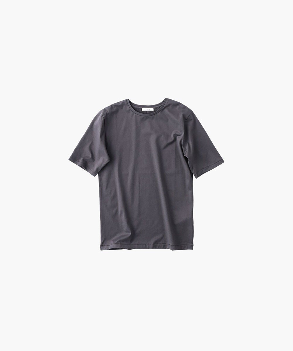 【エイトン/ATON】のSUVIN 60/2 パーフェクト S/S Tシャツ インテリア・キッズ・メンズ・レディースファッション・服の通販 founy(ファニー) 　ファッション　Fashion　レディースファッション　WOMEN　トップス・カットソー　Tops/Tshirt　シャツ/ブラウス　Shirts/Blouses　ロング / Tシャツ　T-Shirts　カットソー　Cut and Sewn　A/W・秋冬　Aw・Autumn/Winter・Fw・Fall-Winter　S/S・春夏　Ss・Spring/Summer　インド　India　カットソー　Cut And Sew　ジャージー　Jersey　エレガント 上品　Elegant　夏　Summer　CHARCOAL GRAY|ID: prp329100004266223 ipo3291000000029659951