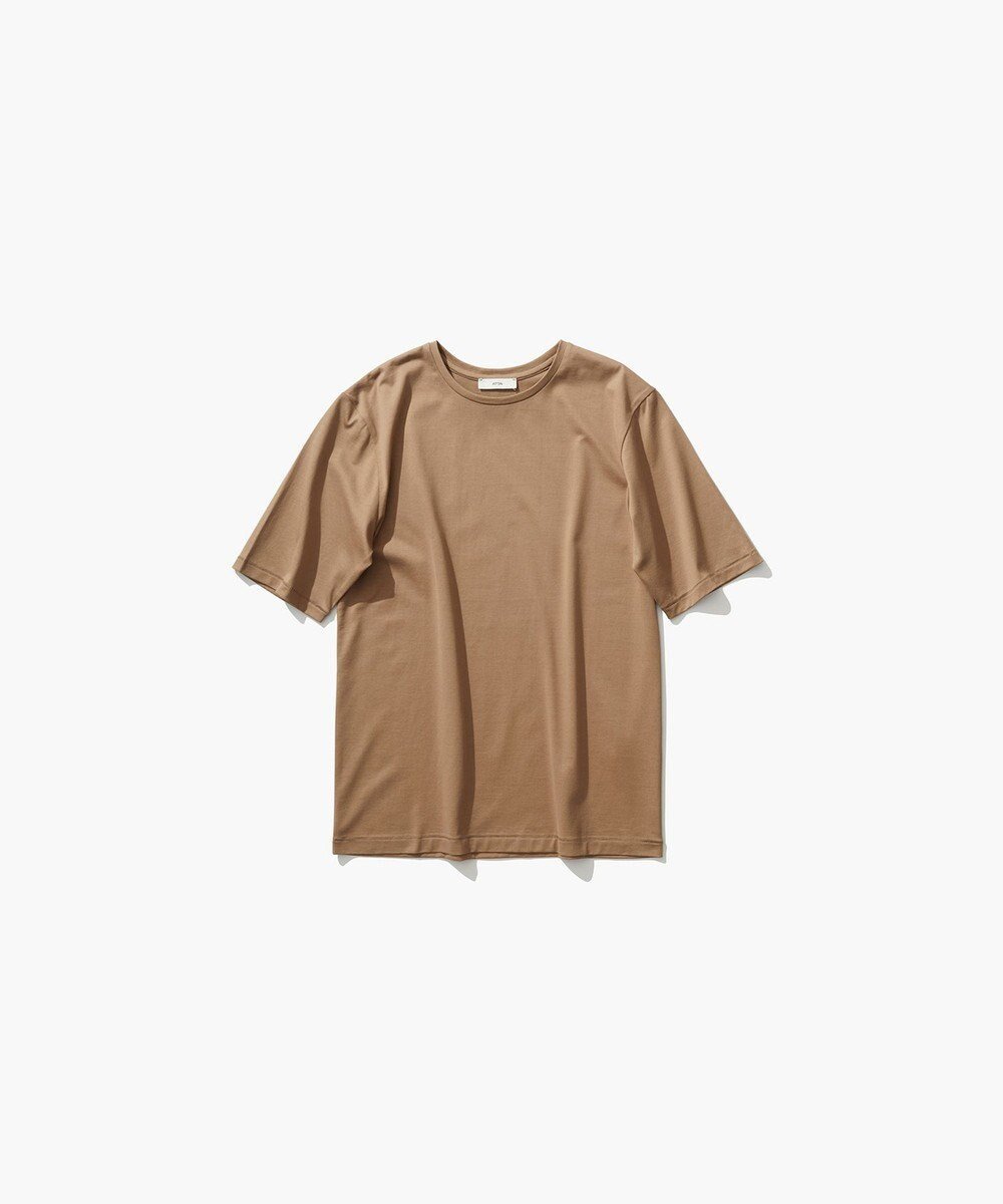 【エイトン/ATON】のSUVIN 60/2 パーフェクト S/S Tシャツ インテリア・キッズ・メンズ・レディースファッション・服の通販 founy(ファニー) 　ファッション　Fashion　レディースファッション　WOMEN　トップス・カットソー　Tops/Tshirt　シャツ/ブラウス　Shirts/Blouses　ロング / Tシャツ　T-Shirts　カットソー　Cut and Sewn　A/W・秋冬　Aw・Autumn/Winter・Fw・Fall-Winter　S/S・春夏　Ss・Spring/Summer　インド　India　カットソー　Cut And Sew　ジャージー　Jersey　エレガント 上品　Elegant　夏　Summer　CAMEL|ID: prp329100004266223 ipo3291000000029659953