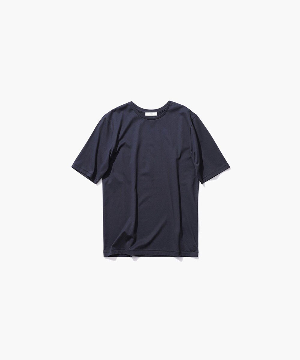 【エイトン/ATON】のSUVIN 60/2 パーフェクト S/S Tシャツ インテリア・キッズ・メンズ・レディースファッション・服の通販 founy(ファニー) 　ファッション　Fashion　レディースファッション　WOMEN　トップス・カットソー　Tops/Tshirt　シャツ/ブラウス　Shirts/Blouses　ロング / Tシャツ　T-Shirts　カットソー　Cut and Sewn　A/W・秋冬　Aw・Autumn/Winter・Fw・Fall-Winter　S/S・春夏　Ss・Spring/Summer　インド　India　カットソー　Cut And Sew　ジャージー　Jersey　エレガント 上品　Elegant　夏　Summer　NAVY|ID: prp329100004266223 ipo3291000000029659955